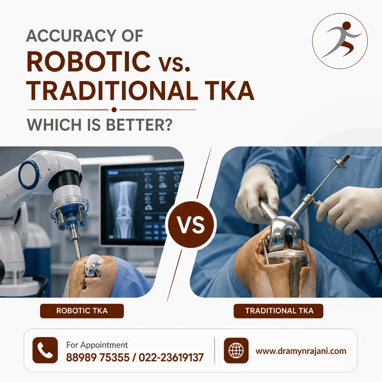Accuracy of Robotic vs. Manual TKA – Which is Better