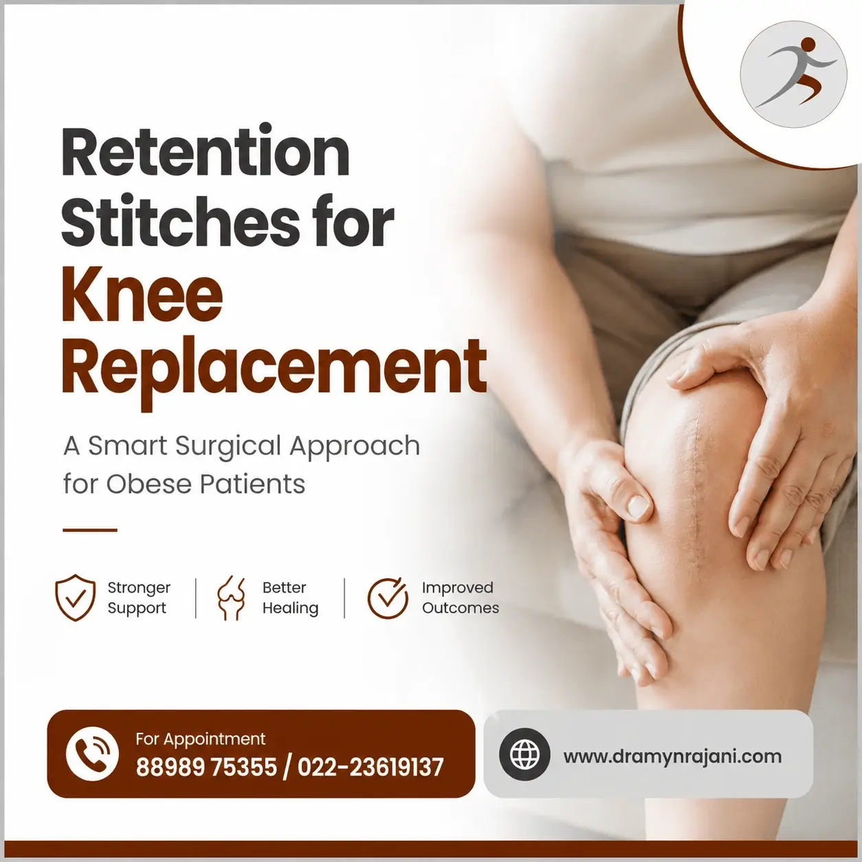 Retention Stitches for Knee Replacement in Obese Patients