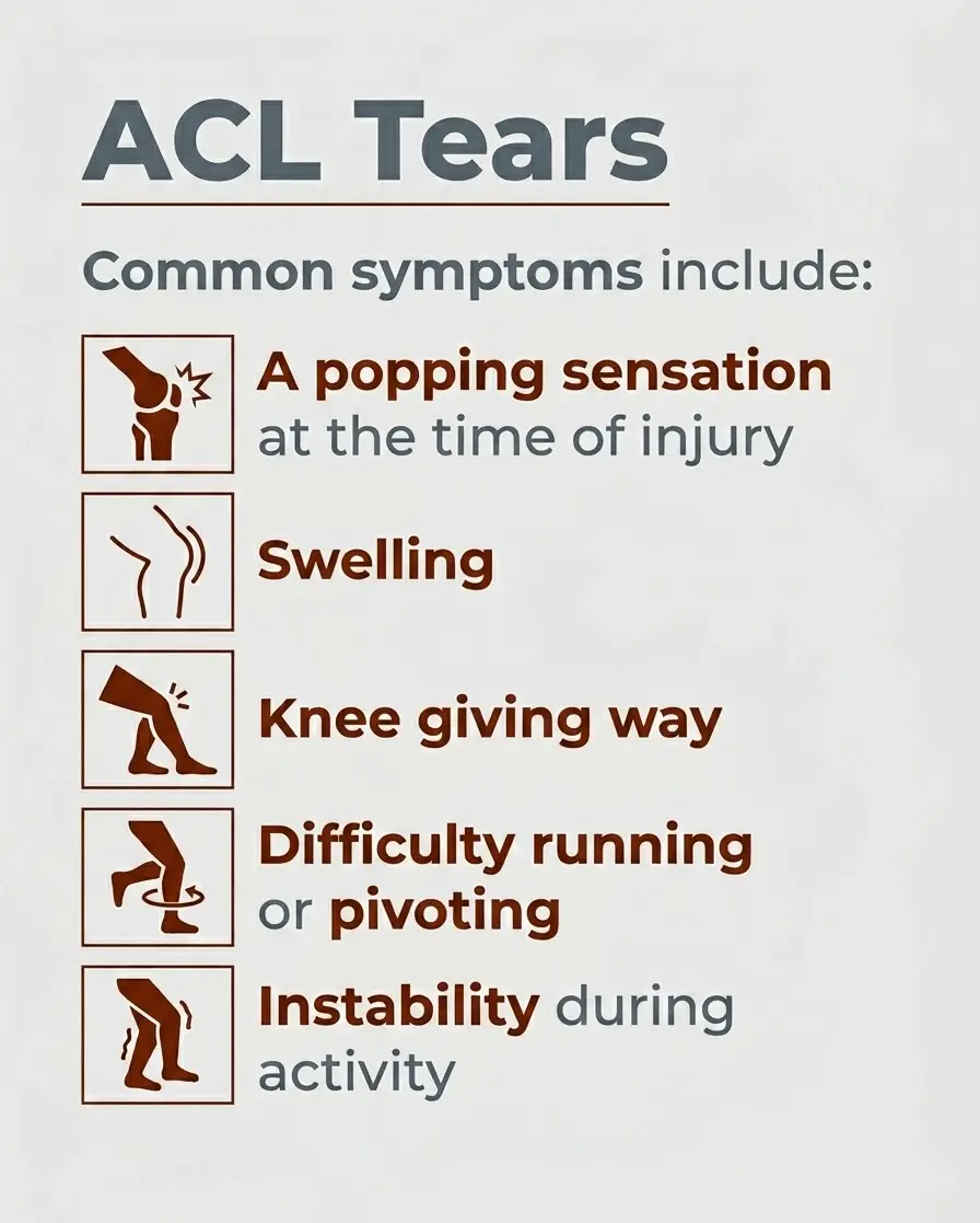 ACL Tears Symptoms