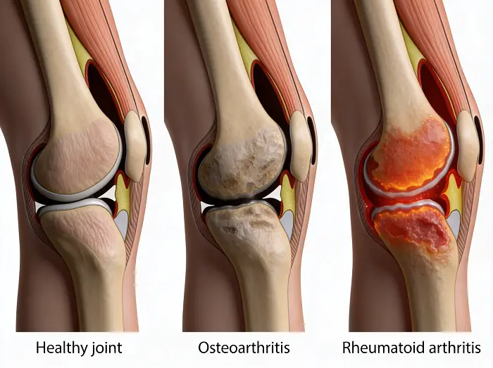 Arthritic knee joint stock illustration. Illustration of osteoarthritis - 77240898