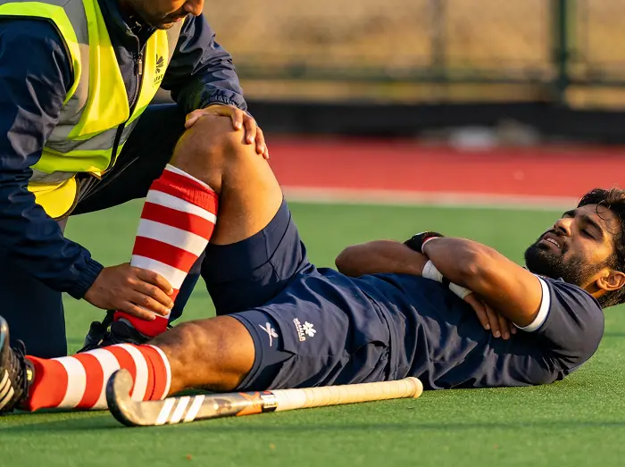 Hockey Knee Injury